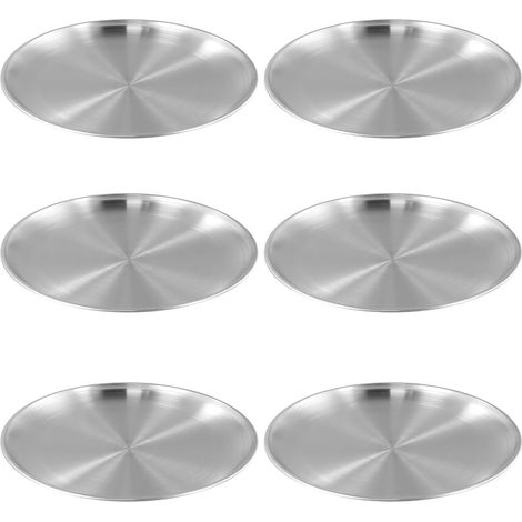 6 Pcs Assiettes Plates 26cm, Épaissi Incassable Vaisselle Camping sans BPA (1/5)