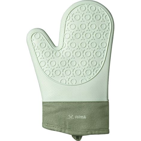 Gants de cuisine en silicone isolants résistants à la chaleur pour micro-ondes et four (1/4)