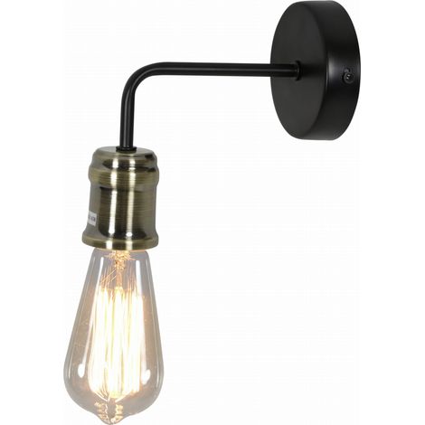 Applique Candellux Goldie 21-56160 nera ottone E27 1L