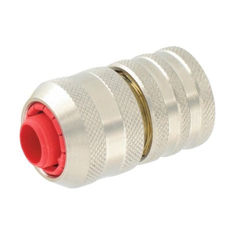 Raccord rapide stop eau d'arrosage laiton nickelé - Capvert - Diamètre 15 mm (1/2)