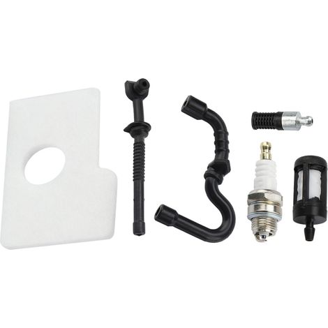 Juego de filtros de aire, combustible y aceite, y bujía para motosierras Stihl 017 018 MS170 MS180 (1/5)