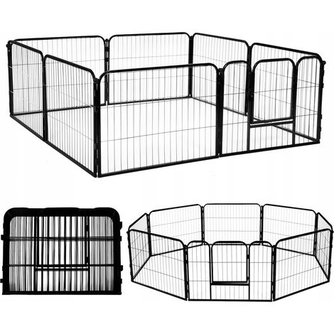 GABBIA PIEGHEVOLE IN METALLO GRANDE PER CANE GATTO RECINTO FORTE PARCO PER CANI XL