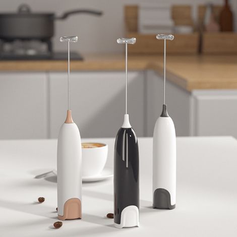 3-teiliges elektrisches Haushaltsmilchaufschäumer-Set, Kaffeerührstab