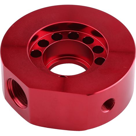 Ölkühler-Sandwichplattenadapter für Honda Acura LS B20 Motorfilter, rotes Set, kompatibel mit Kühler. (1/5)
