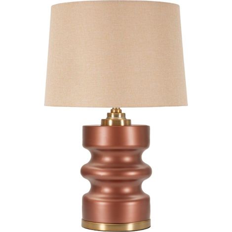 Lampada da tavolo in vetro marrone, Ø36,5x56,5 cm – Rosenthal (1/5)
