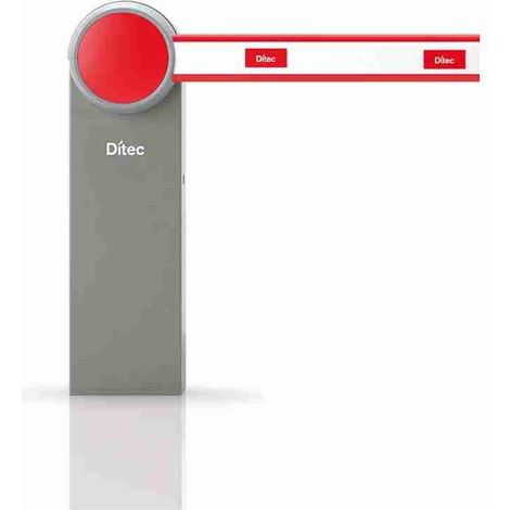 DITEC - cod. QIK80EH Barriera per impiego intenso, motore 24 V c.c. con encoder e finecorsa, luce netta 7,6 m, molla esclusa, predisposta per braccio tondo