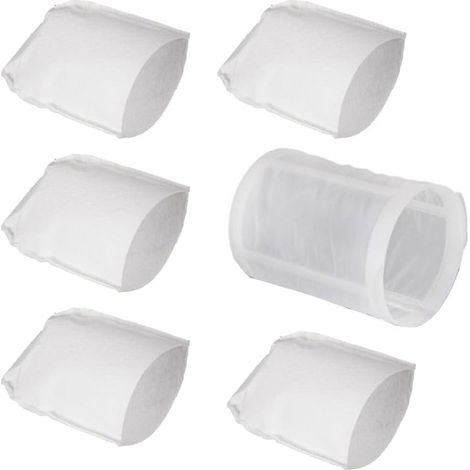 Juego de 6 filtros de repuesto para aspiradoras Makita CL100, números de pieza 443060-3 y 451208-3 (5 filtros + 1 prefiltro).