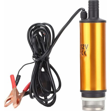 Pompe Submersible Électrique, Pompe Submersible Électrique DC Portable Mini 12V DC 30L/Min Pour L'eau De Kérosène Diesel (1/5)