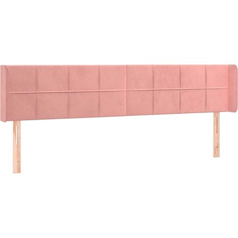 Maison Exclusive - Cabecero de terciopelo rosa 163x16x78/88 cm (1/5)