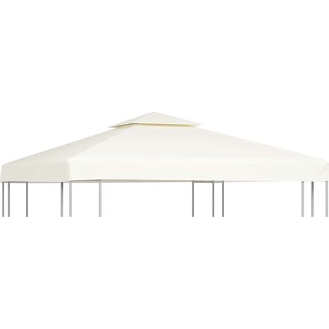 Gazebo Cover Canopy Replacement 310 g / m² Cream White 3 x 3 m vidaXL (1/5)