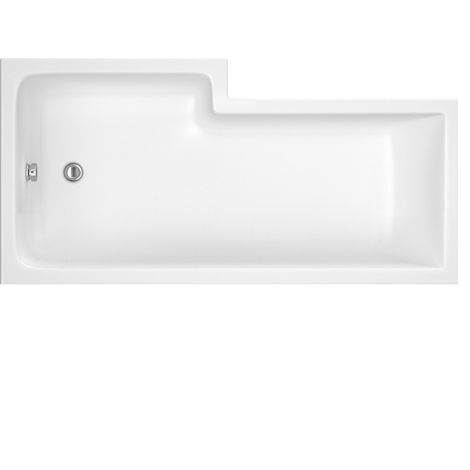 L SQUARE SHOWER BATH RH 1600x850x700x585