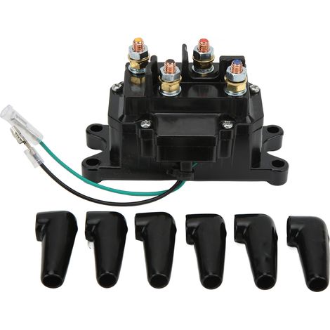 Contacteur de Relais de Solénoïde de Treuil électrique 12V 250A pour Remorque de Bateau de Ramassage UTV ATV