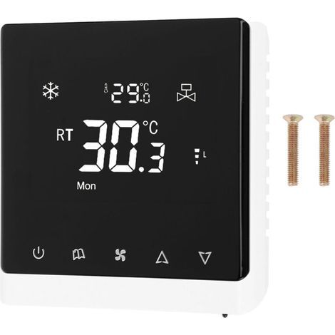 Thermostat intelligent sans fil 2-en-1 avec écran LCD pour climatisation et chauffage au sol – commande centralisée maison & hôtel (1/5)