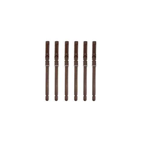 Juego de 6 soportes de montaje invisibles para estantes flotantes, 10 x 100 mm, alta resistencia. - Crezuo