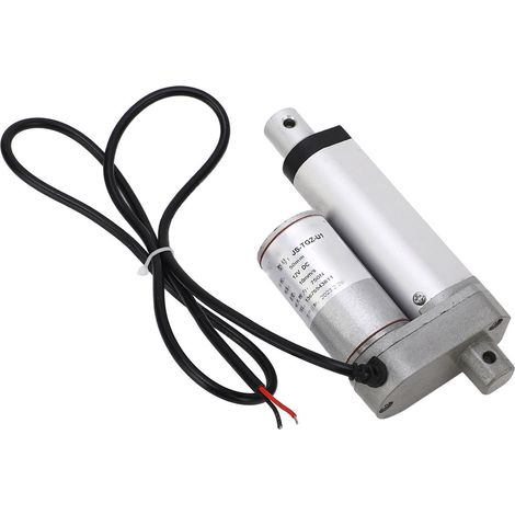 Actionneur linéaire électrique en alliage d'aluminium, course de 50 mm, pour lit et canapé, force de 750 N, blanc, 12 V CC, avec télécommande. (1/5)