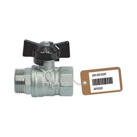 VALVOLA A SFERA MF CON FARFALLA  F-BRICO Misura: 3/4"  DN 20  PN 40
