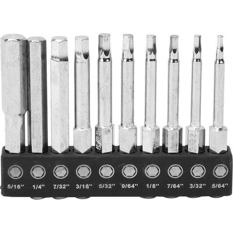Embouts magnétiques BST à tige hexagonale, longueur 60mm, haute qualité S2, dureté en acier, grande Torsion, rouille, machines d'ingénierie adaptées, 10 pièces (1/5)