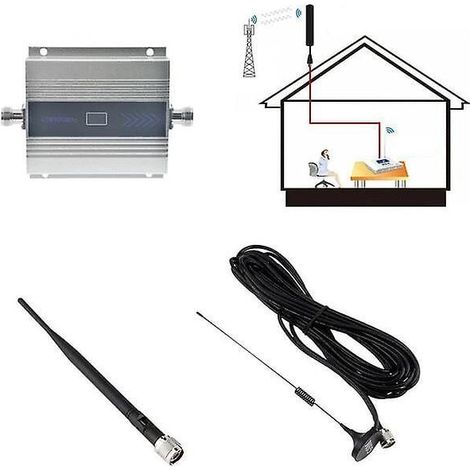 4G-Signalverstärker GSM 900 MHz Repeater 2G 3G 4G Handyverstärker LTE DCS 1800 2100 Handysignalverstärker Verstärkung 68 dB (1/3)
