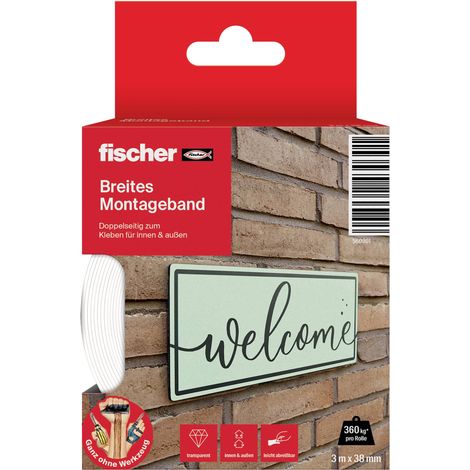 Fischer GOW 560901 Ruban de montage blanc (L x l) 3 m x 38 mm 1 pc(s) (1/5)