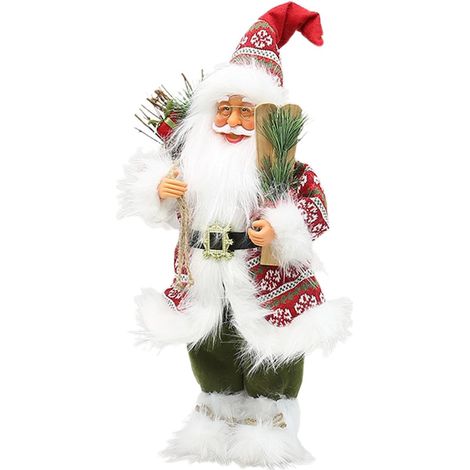 Figurines du Père Noël Décorations de Noël Figurine d'Ambiance de Fêtes Pour Rebord de Fenêtre Manteau de Cheminée Table à Manger Étagère et (1/5)