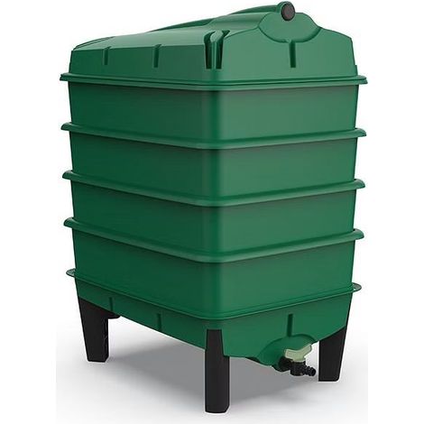 Green Tiger Wormery – Worm Composter Including Worms –  4 Tray (1/4)