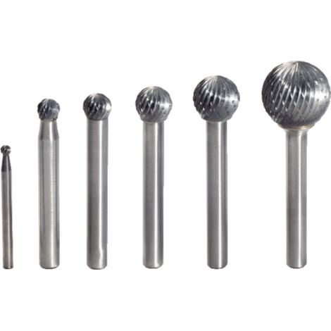 KS Tools HM Kugel-Frässtift Form D, 10 mm