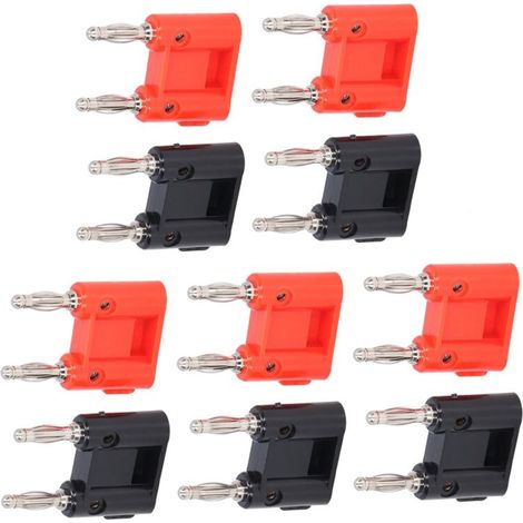 Fiche Banane Double, Laiton + fiche Banane Double PE 5set pour navires (1/5)