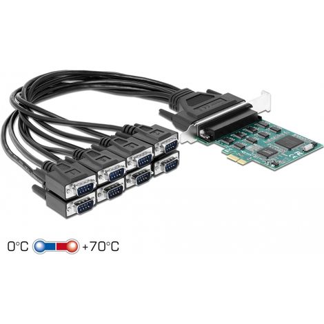 Delock Tarjeta PCI Express  8 puertos Serie RS-232 SystemBase 16C1058PCI