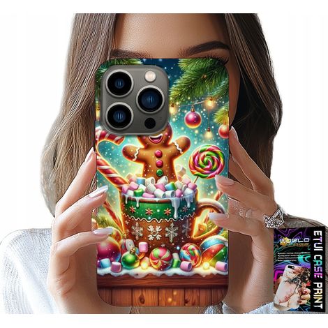 Custodia per iPhone 16 PRO - motivi natalizi di pan di zenzero + vetro (1/5)