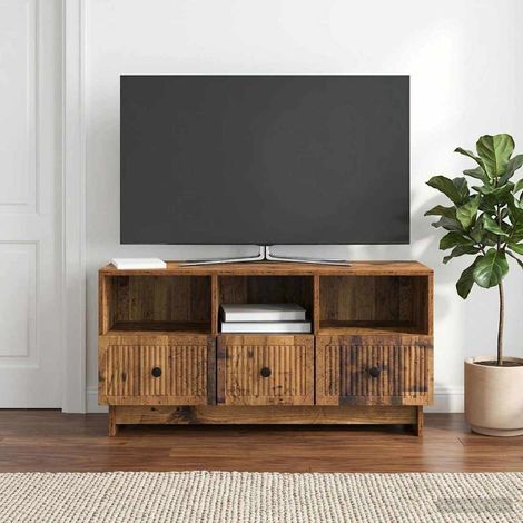 vidaXL Mobile TV Legno antico 102 x 34,5 x 50 cm Legno