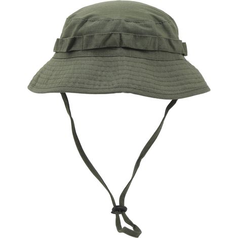 Chapeau de pêcheur homme vert olive, large bord anti-UV, protection solaire été, usage extérieur (1/5)