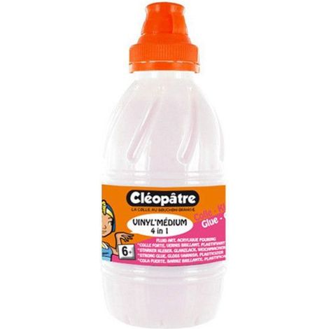 Colle vinylique - CLEOPATRE - Vinyl'Médium - 500 g - Multi-usages - Vernis brillant
