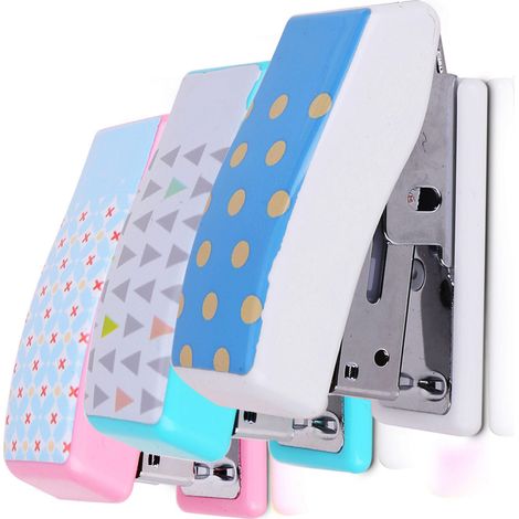 Niedlicher, kleiner, hocheffizienter und robuster Hefter mit Cartoon-Motiv, einfacher Bedienung und ergonomischem Design – ideal für Schüler (1/5)