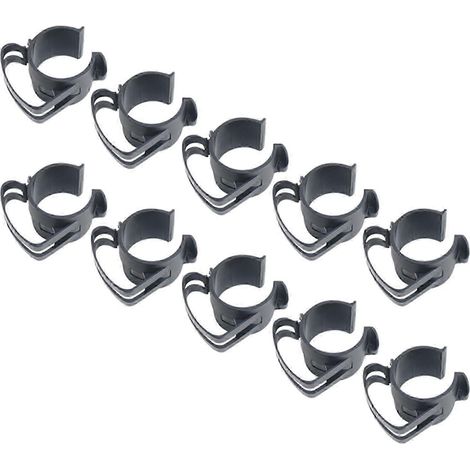 Lot de 10 colliers de serrage pour câbles de tuyauterie, pour une fixation sécurisée des câbles de systèmes d'éclairage et de sonorisation. Résistants à la chaleur. (1/5)