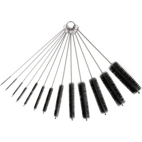 Brosse à bouteille - Ensemble de 13 brosses tubulaires en nylon pour bouteilles, tuyaux, tubes à essai, mixeurs, extracteurs de jus, (1/5)