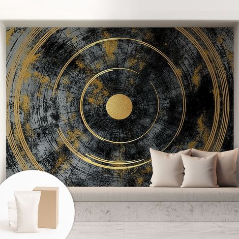 Carta Da Parati Non Tessuto - Con Colla Gratuita - Con Motivi Moderni - Design Elegante Per Pareti Dinamica cosmica 208x146 cm (1/5)