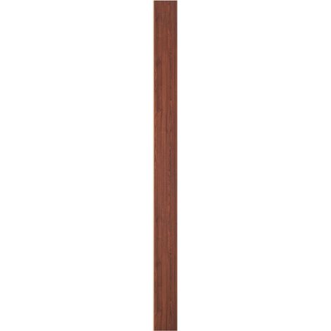 Panneaux acoustiques lames bois 8 pièces 244 x 15 cm, panneaux muraux WPC moderne imitation bois, noyer en noir (1/5)