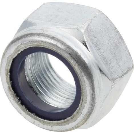 Tuerca hexagonal autoblocante DIN 985 M18 x 1,50 acero cincado clase 10 UNIVERSAL 985181510 (1/2)