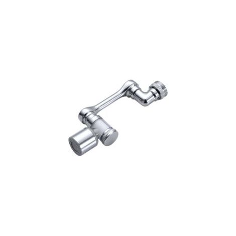 Robinet à rallonge pivotant à 1080° Nouveau robinet multifonctionnel à jet réglable avec noyau en céramique, robinet aéré avec adaptateur 2 modes, cartouche filtrante avec vue dégagée-Crezuo