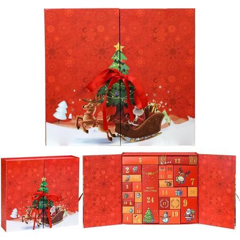 Calendrier de l'Avent vide à remplir soi-même - Compte à rebours de 24 jours - Emballage cadeau - Boîtes vides à remplir - Coffret cadeau surprise - Idée cadeau DIY pour adultes (1/5)
