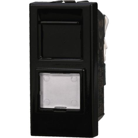ETTROIT AN2356 Connettore Rete Presa Dati RJ45 CAT6 Colore Nero Compatibile Con Bticino Axolute