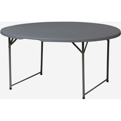 Table pliante ronde WERKA PRO Ø150 x 74 cm gris