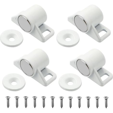 4 Pièces aimant porte placard, 3.6 CM aimant de porte Magnétique Fermeture de Porte Peatique, Meuble Fermeture pour Tiroir, Meuble, Armoire (1/5)