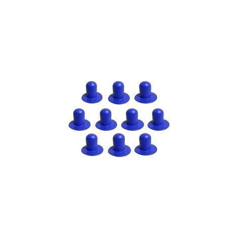 Lot de 10 bouchons de pompe de filtre Bestway Lay Z Spa allongés, compatibles avec les filtres de piscine Lay Z Spa (bleus, allongés). (1/4)