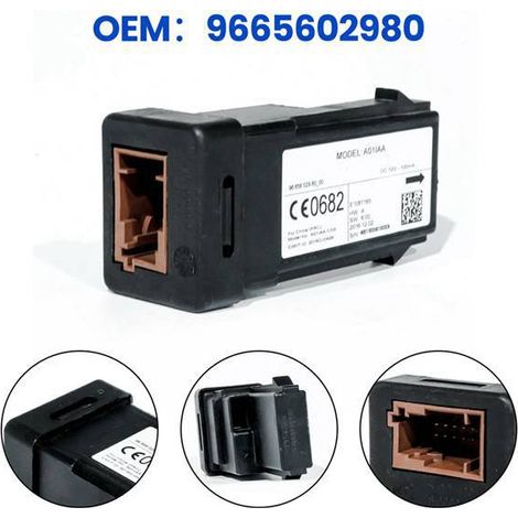 9665602980 is a key reader module for Peugeot 408, 308S, and 3008 vehicles. (1/4)