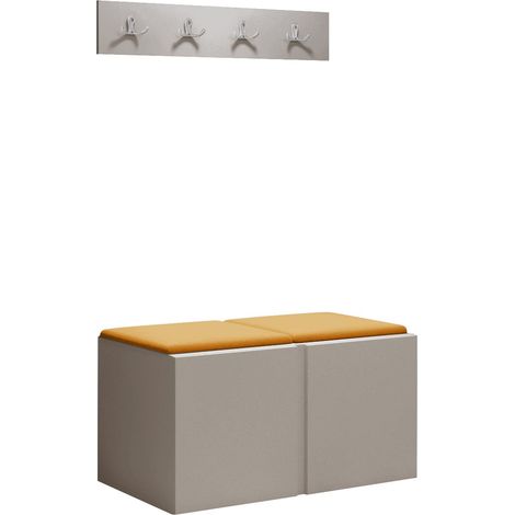 Conjunto para recibidor Pinis VI, Cachemira, 0x0x0cm, Tapiz, Aglomerado laminado, Montada en la pared, Colocada