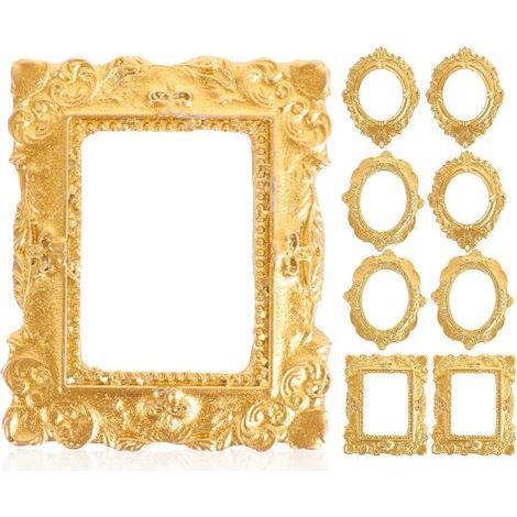 15 Mini-Bilderrahmen für Handys und andere Dekoartikel. – 4 x 3 cm – Gold (1/3)