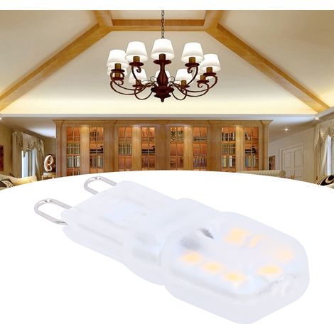 Ampoule LED type maïs 700 lm, dimmable, 2835SMD G9, culot bipolaire, lumière chaude, 220 V (1/5)