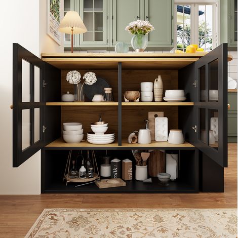 Mobile girevole allungabile con ripiani 138-204 cm OKMYHOME (1/5)