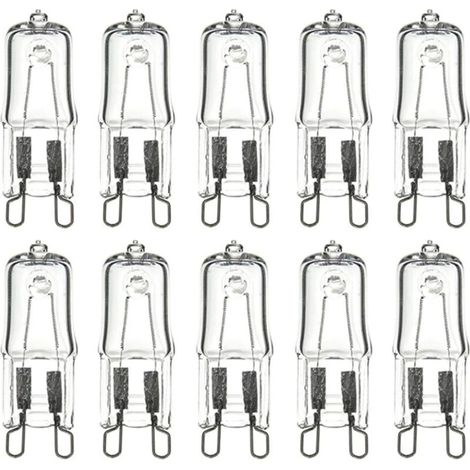 10 Stück G9 Halogenlampe, umweltfreundliche Kapsel-LED-Lampe, eingelegte Perlenkristall-Halogenlampe, 40 W (1/3)